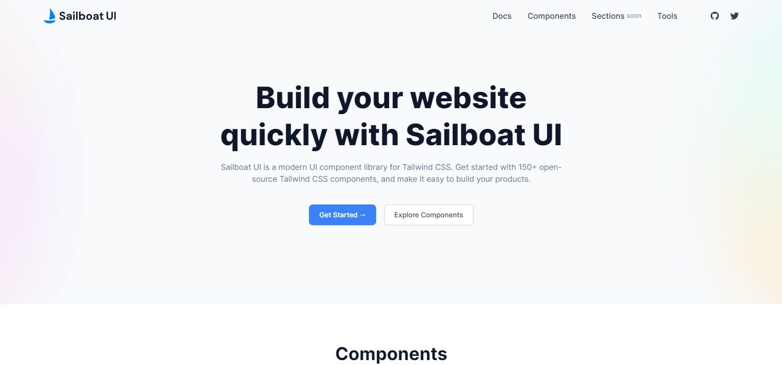 Sailboat UI-Tailwind CSS components