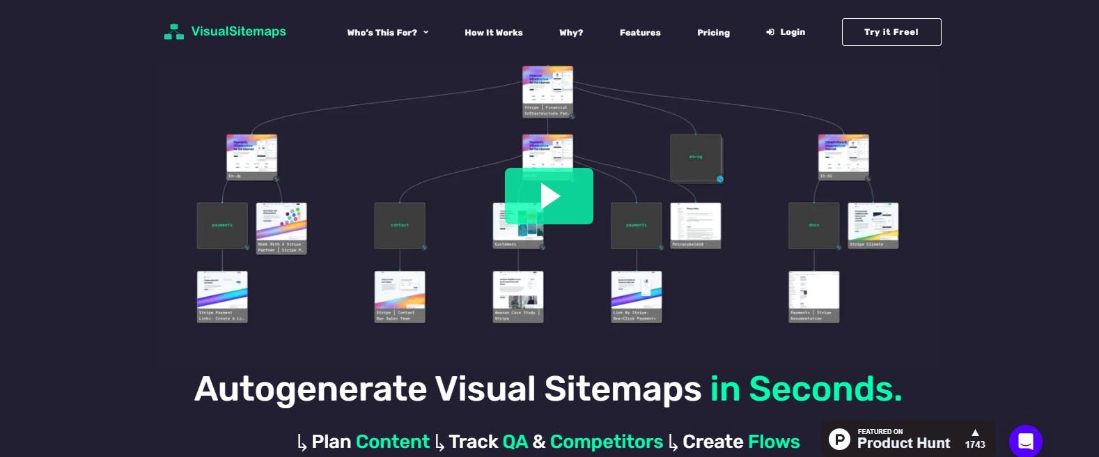 VisualSitemaps for generating visual sitemaps quickly