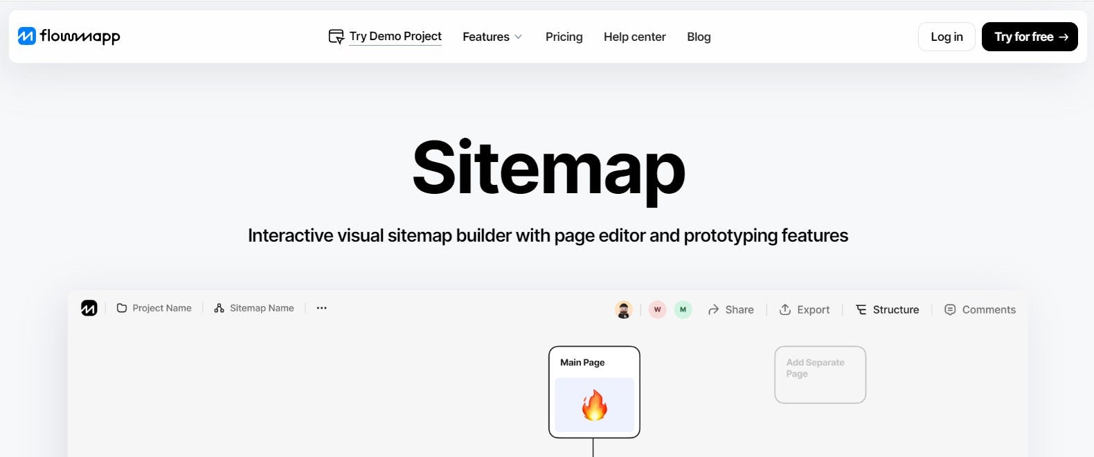 FlowMapp for various tools including visual sitemap creation