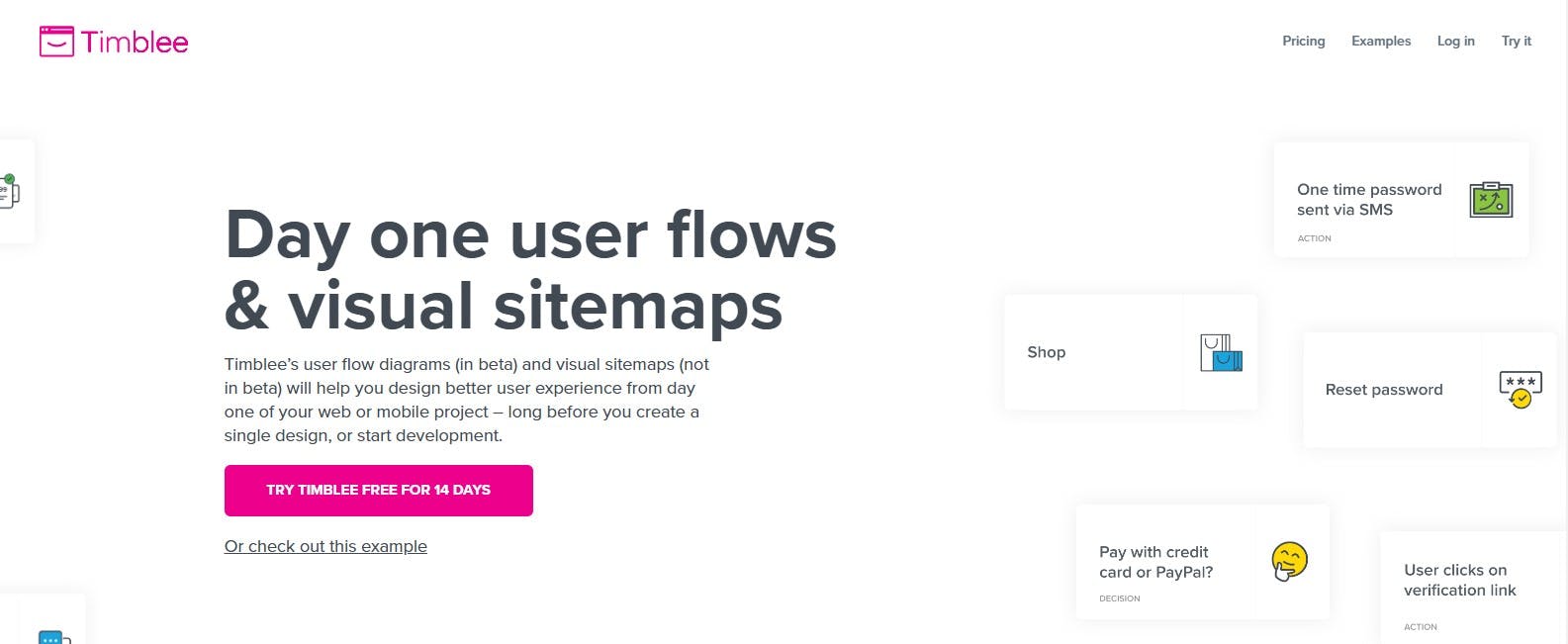 User flows and visual sitemaps creation