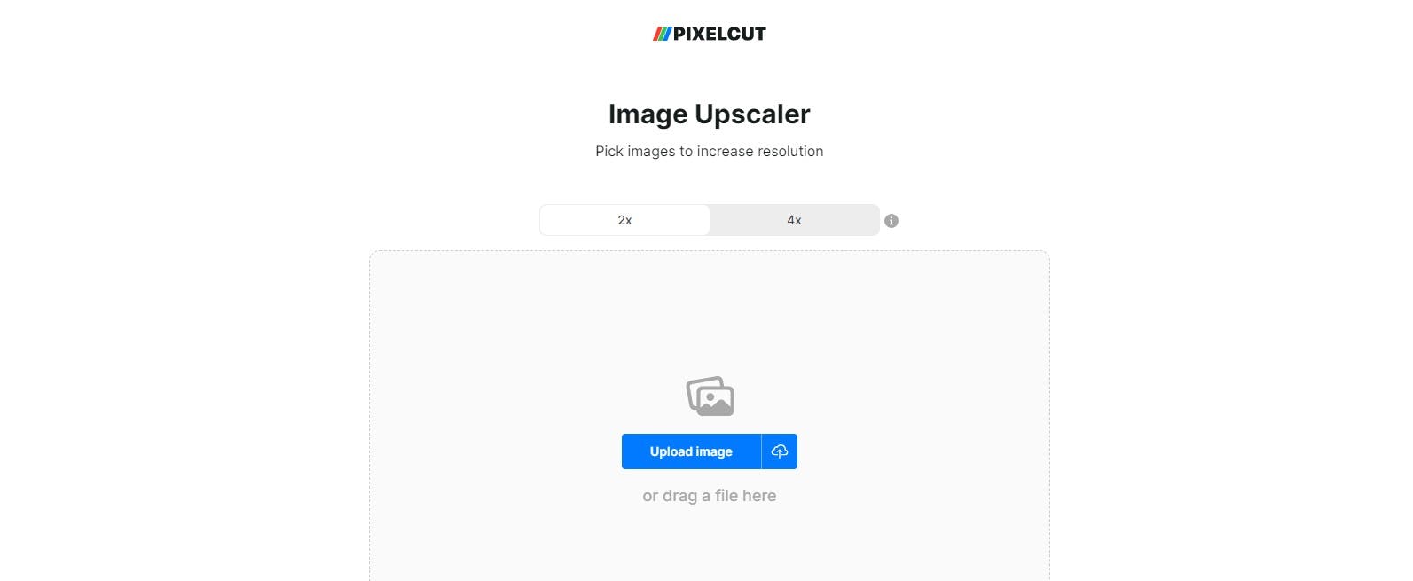 Pixelcut AI image upscaler