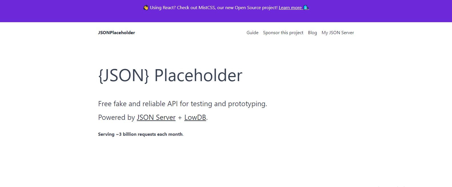 JSON Placeholder MOCK API Testing Tool