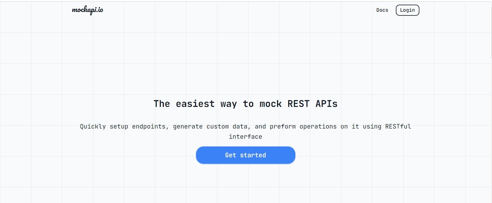 REST API for testing