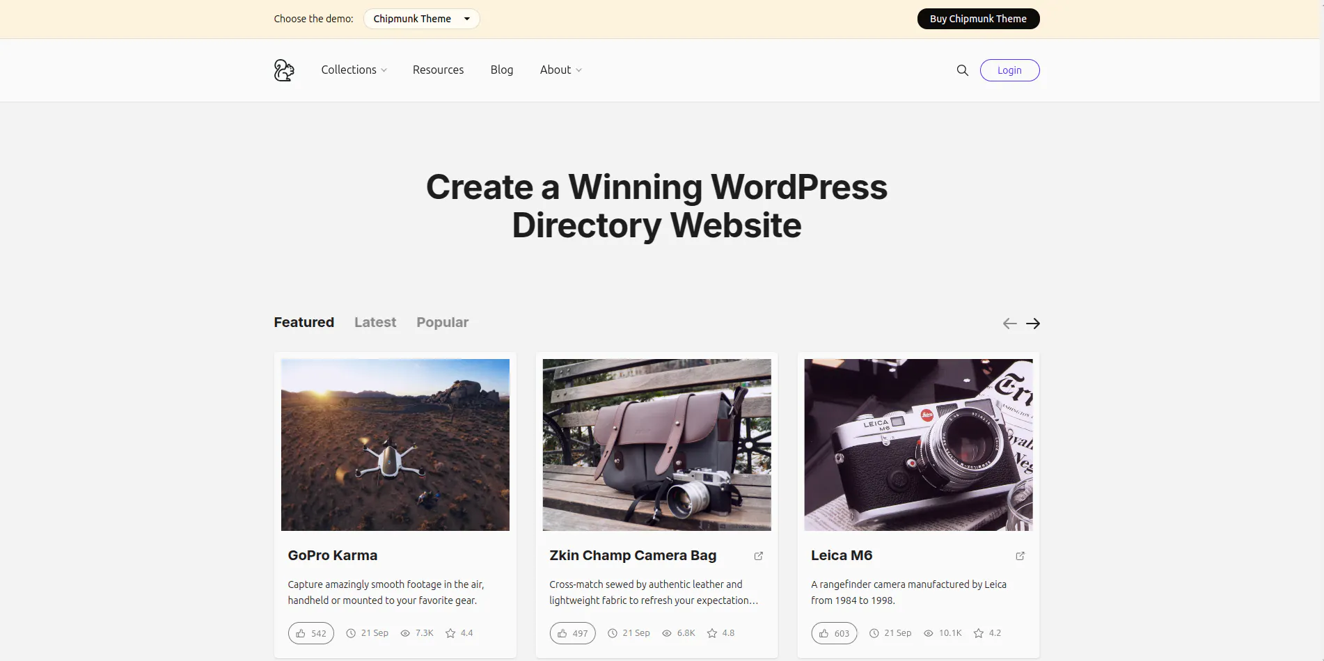 Chimpunk Theme WordPress Directory Theme