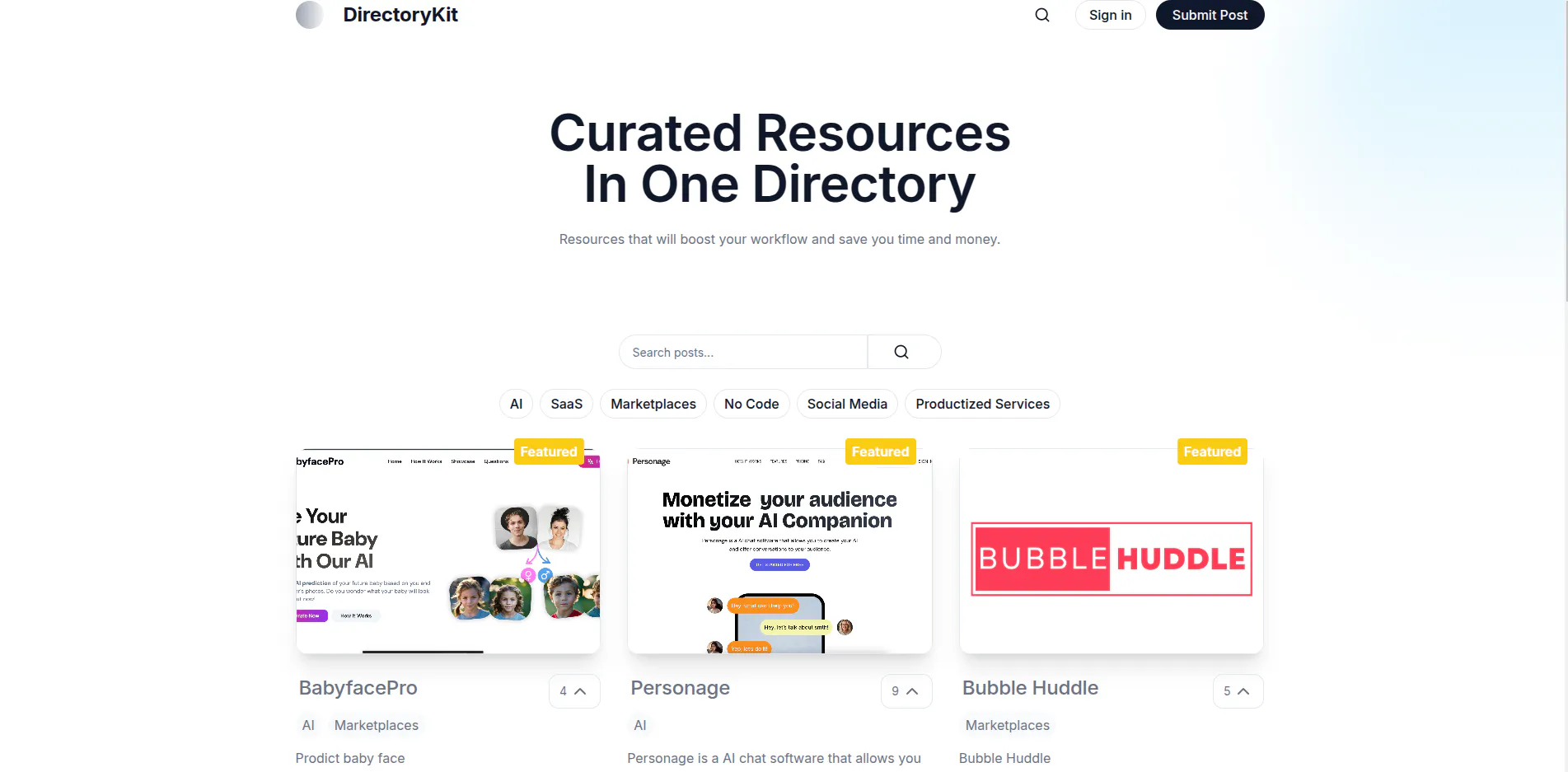 DirectoryKit Next.js Directory Themes