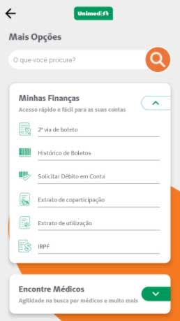 área de finanças