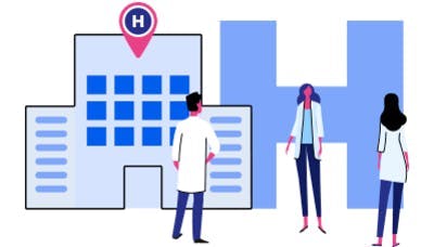 Ilustração de hospital
