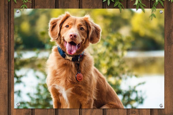 Tuinposter met hond