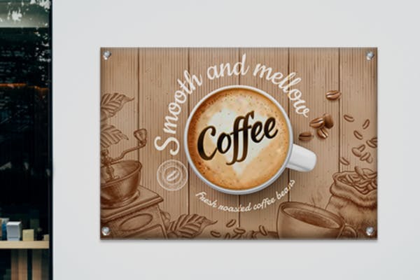 Spandoek met logo café