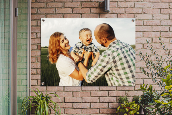 Tuinposter met gezin