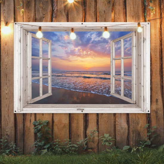 Tuinposter doorkijk