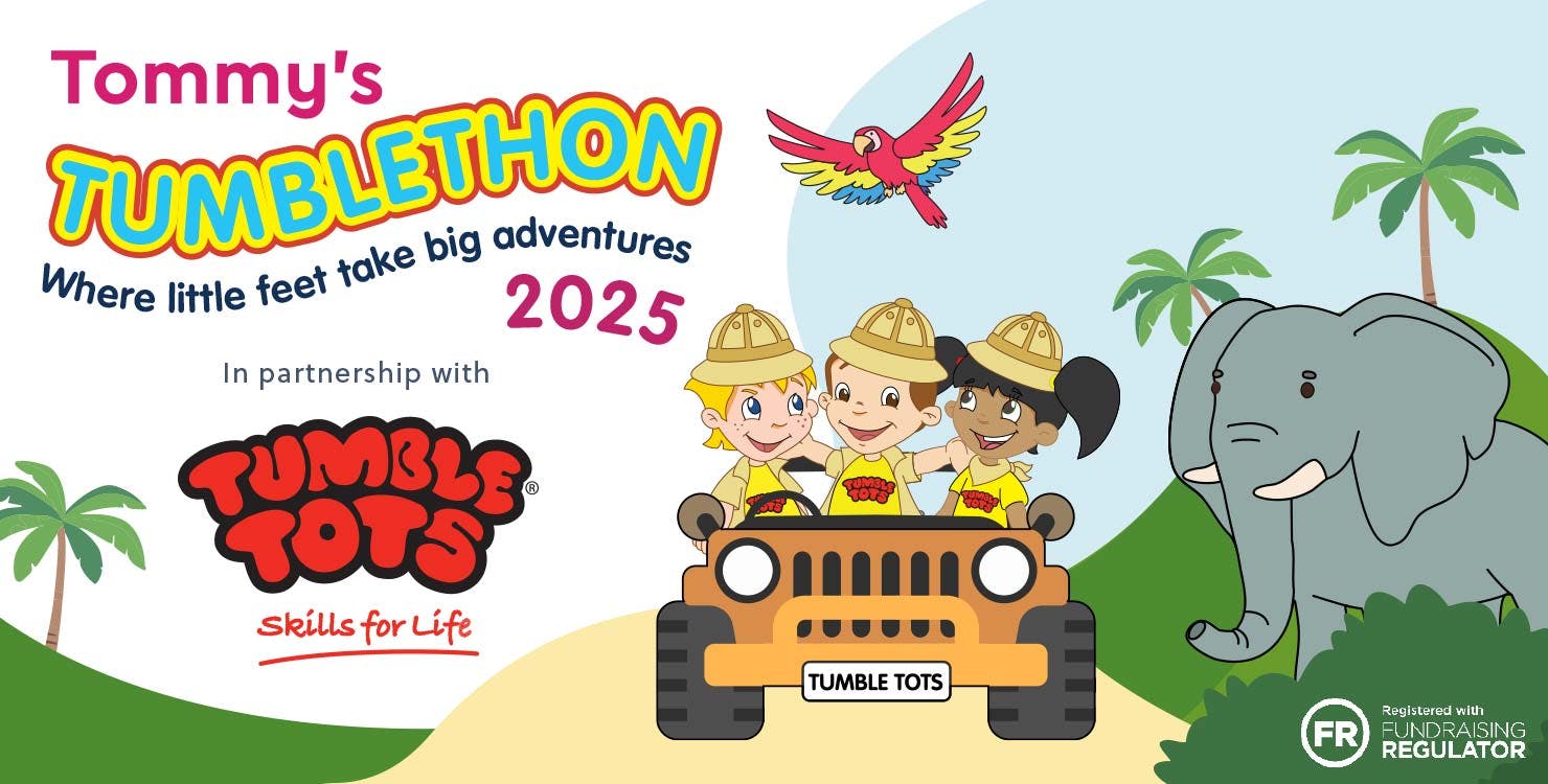 Tommy's Tumblethon 2025. Where little feet take big adventures