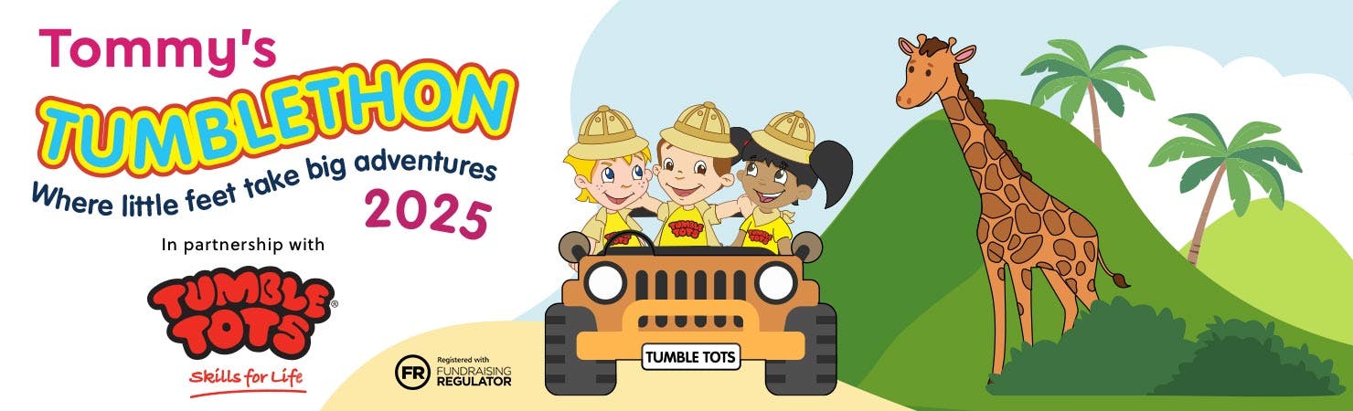 Tommy's Tumblethon 2025. Where little feet take big adventures