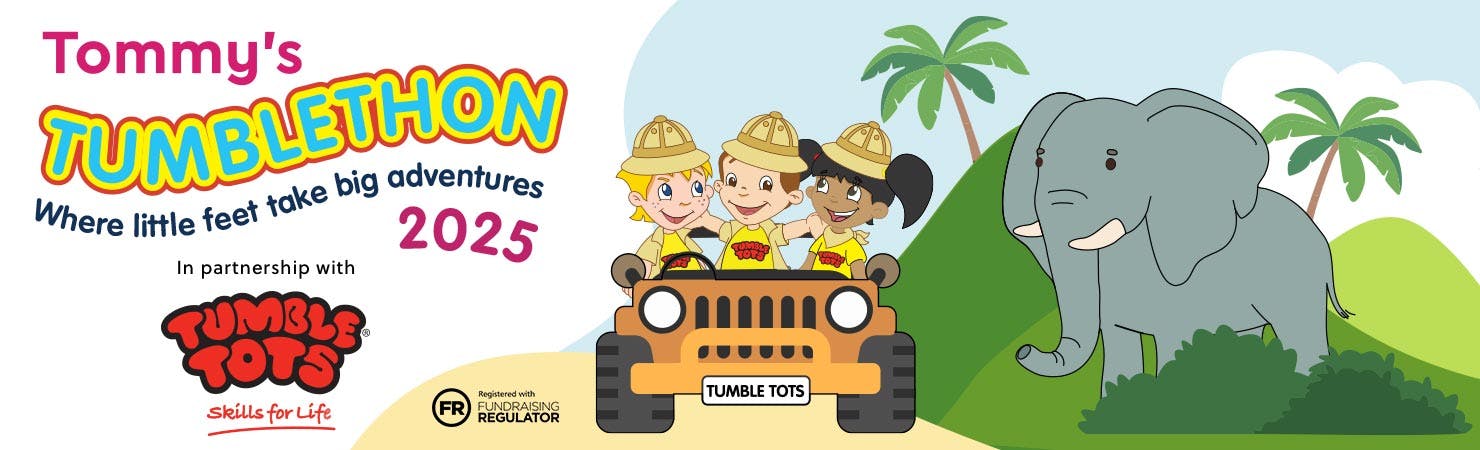 Tommy's Tumblethon 2025. Where little feet take big adventures