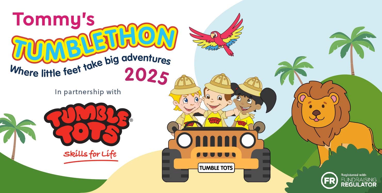 Tommy's Tumblethon 2025. Where little feet take big adventures