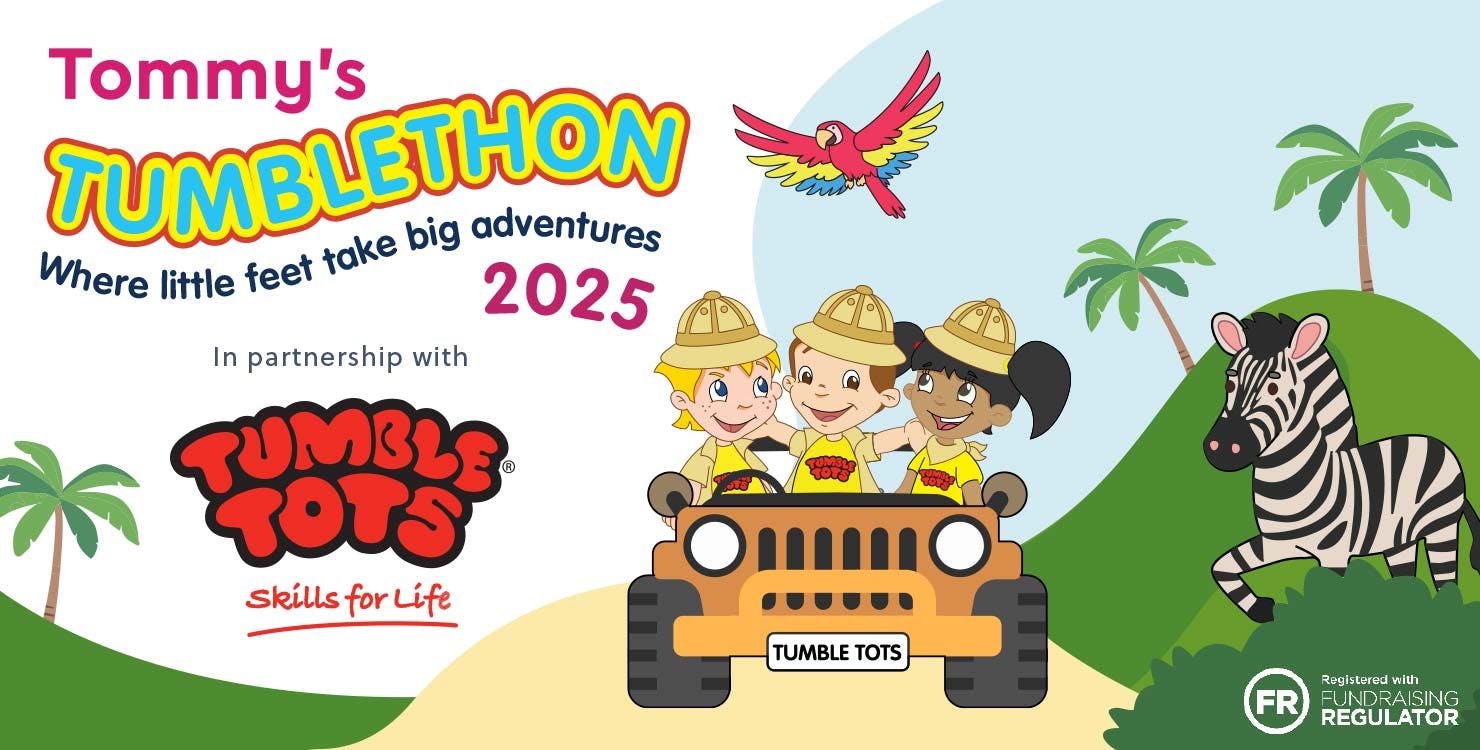 Tommy's Tumblethon 2025. Where little feet take big adventures
