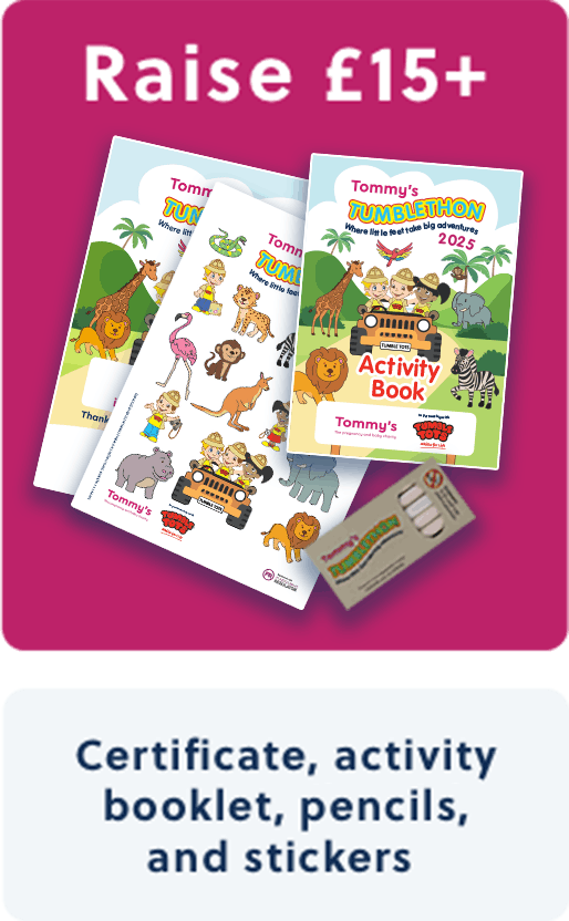 Raise £15+ Certificate, activity booklet, pencils and stickers