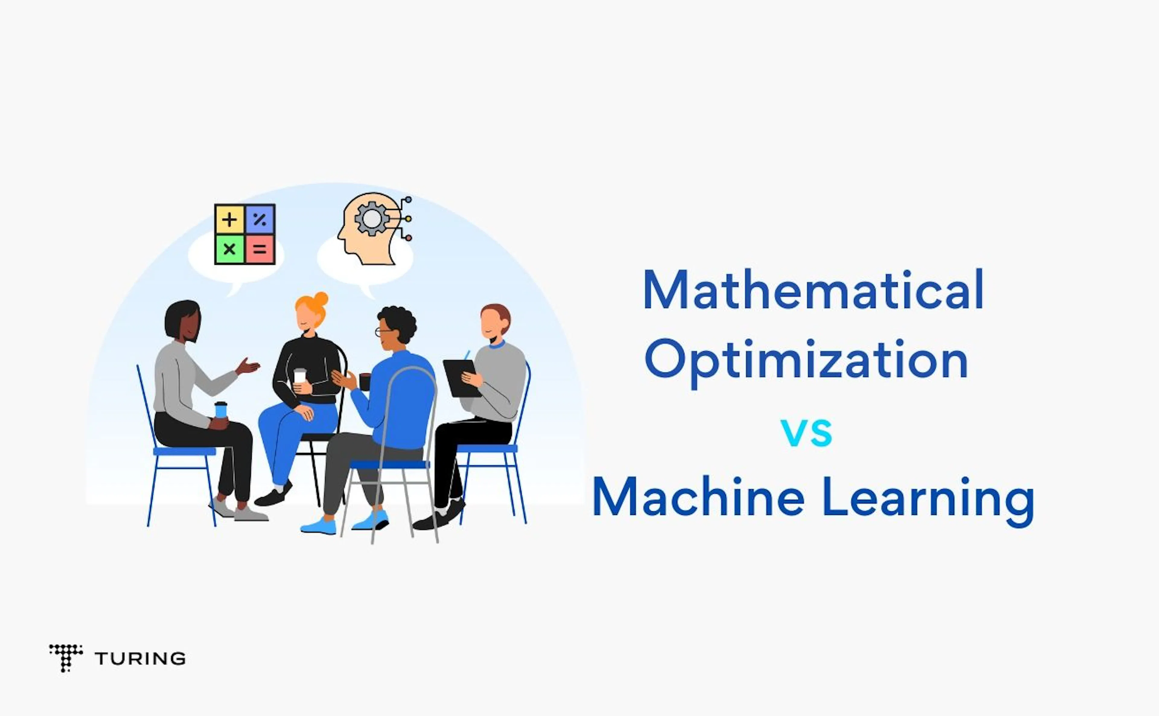 Mathematical optimization vs Machine learning