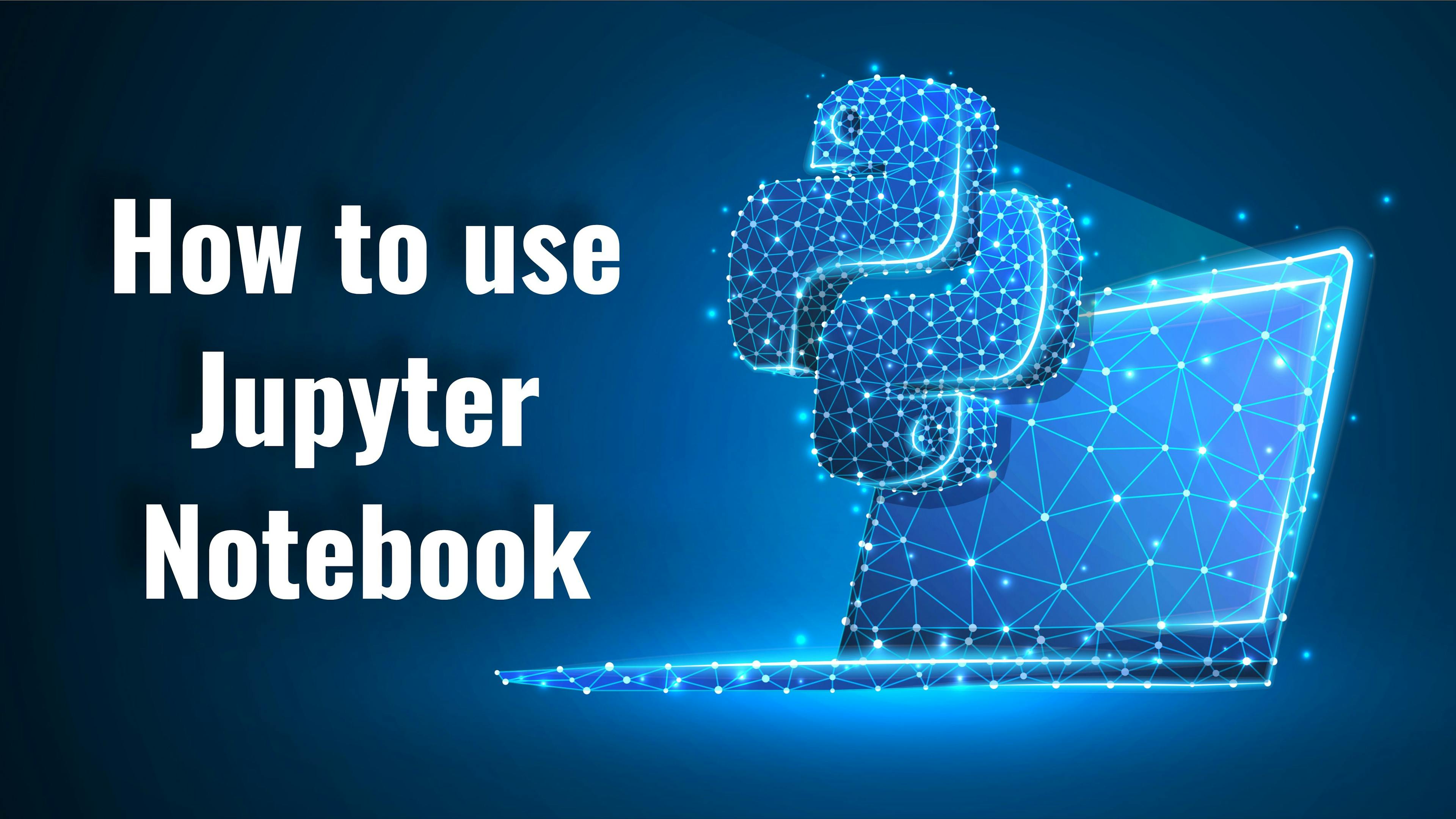 How to use the application Jupyter notebook.