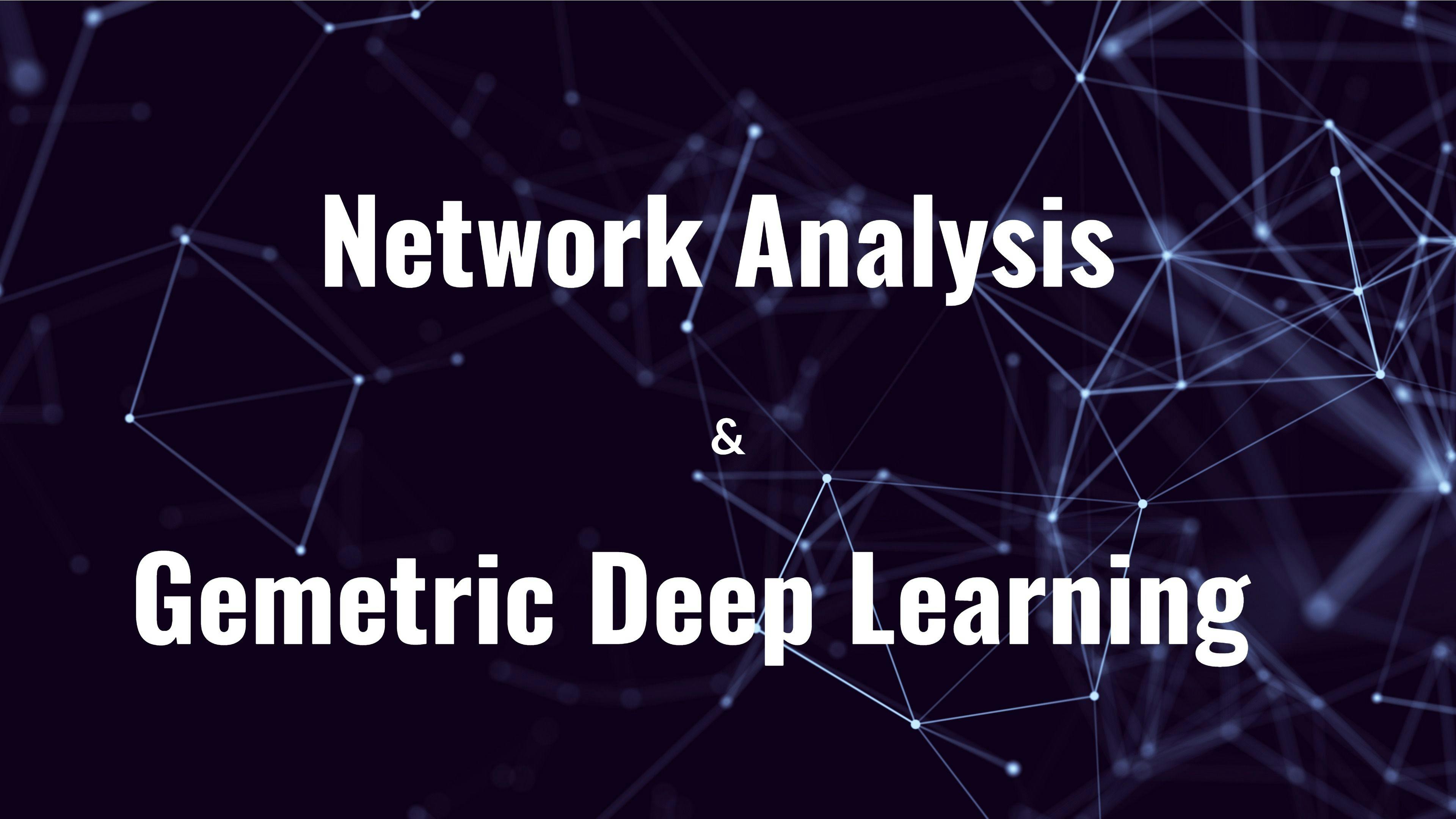 Network Analysis and Geometric Deep Learning on Graphs.