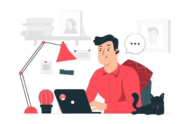 us government employee works remotely