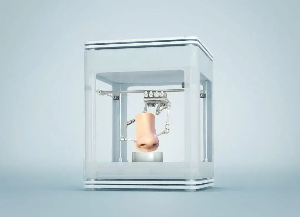 An artificial nose to showcase artificial intelligence companies developing a sense of smell