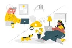 Communication challenges in a hybrid model of work.