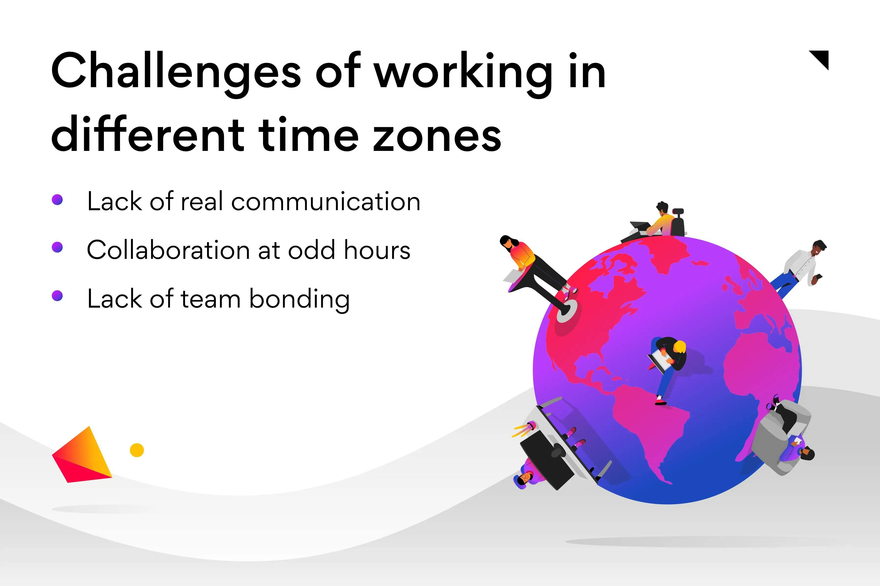 Challenges of working in different time zones