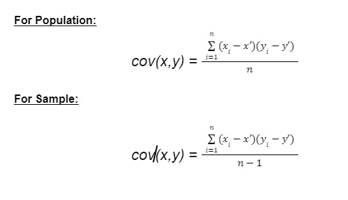 covariance vs correlation