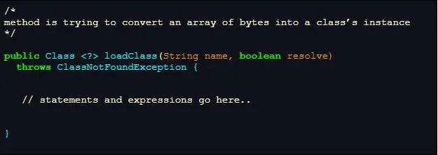 Implementation of ClassLoader in Java loadClass()