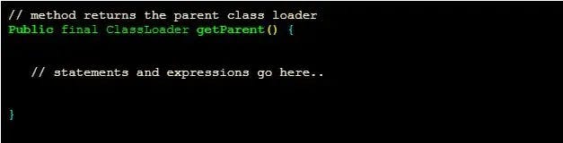 ClassLoader in Java getparent()