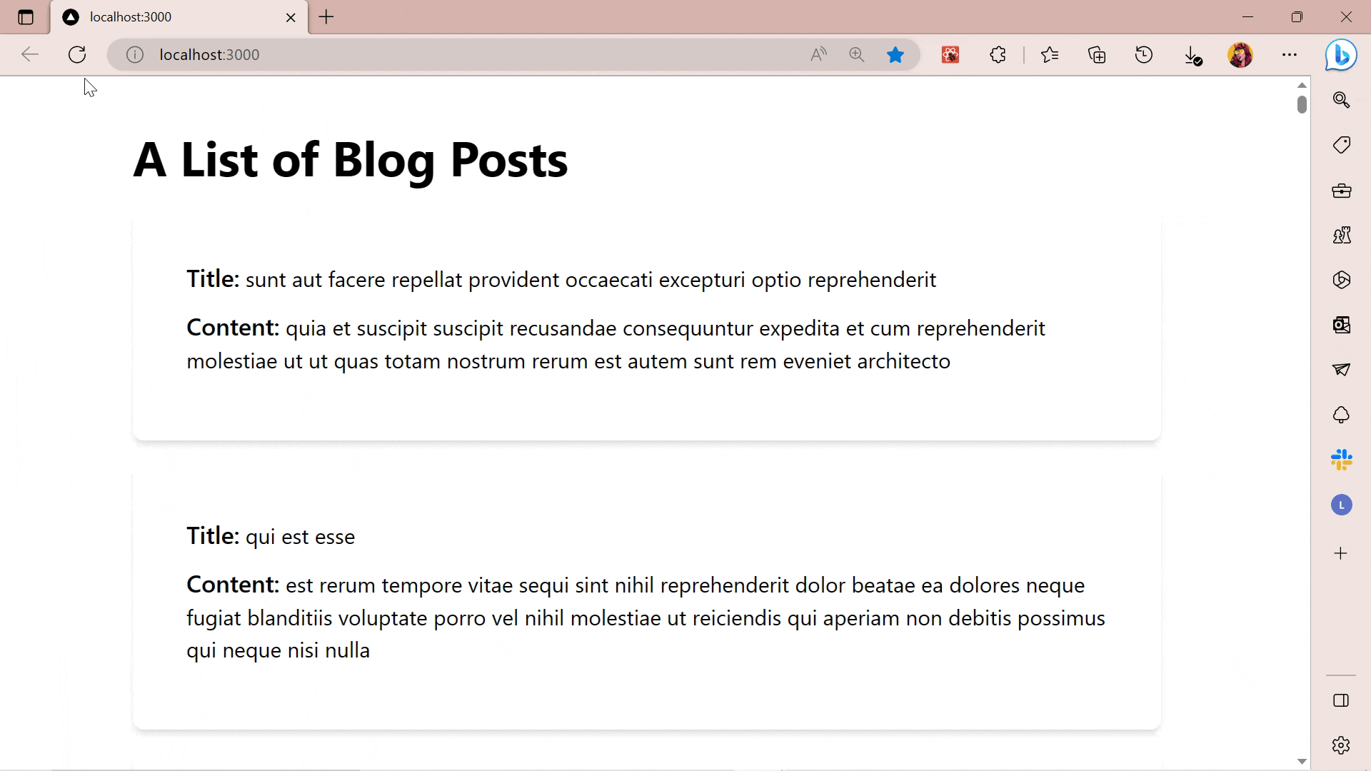 getServerSideProps` function page display.gif