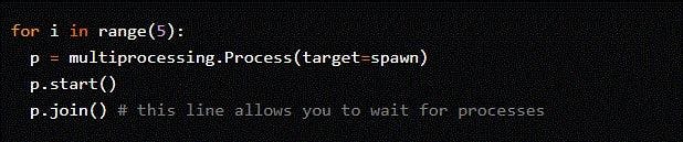 Code fragment to pass arguments using Python multiprocessing.webp