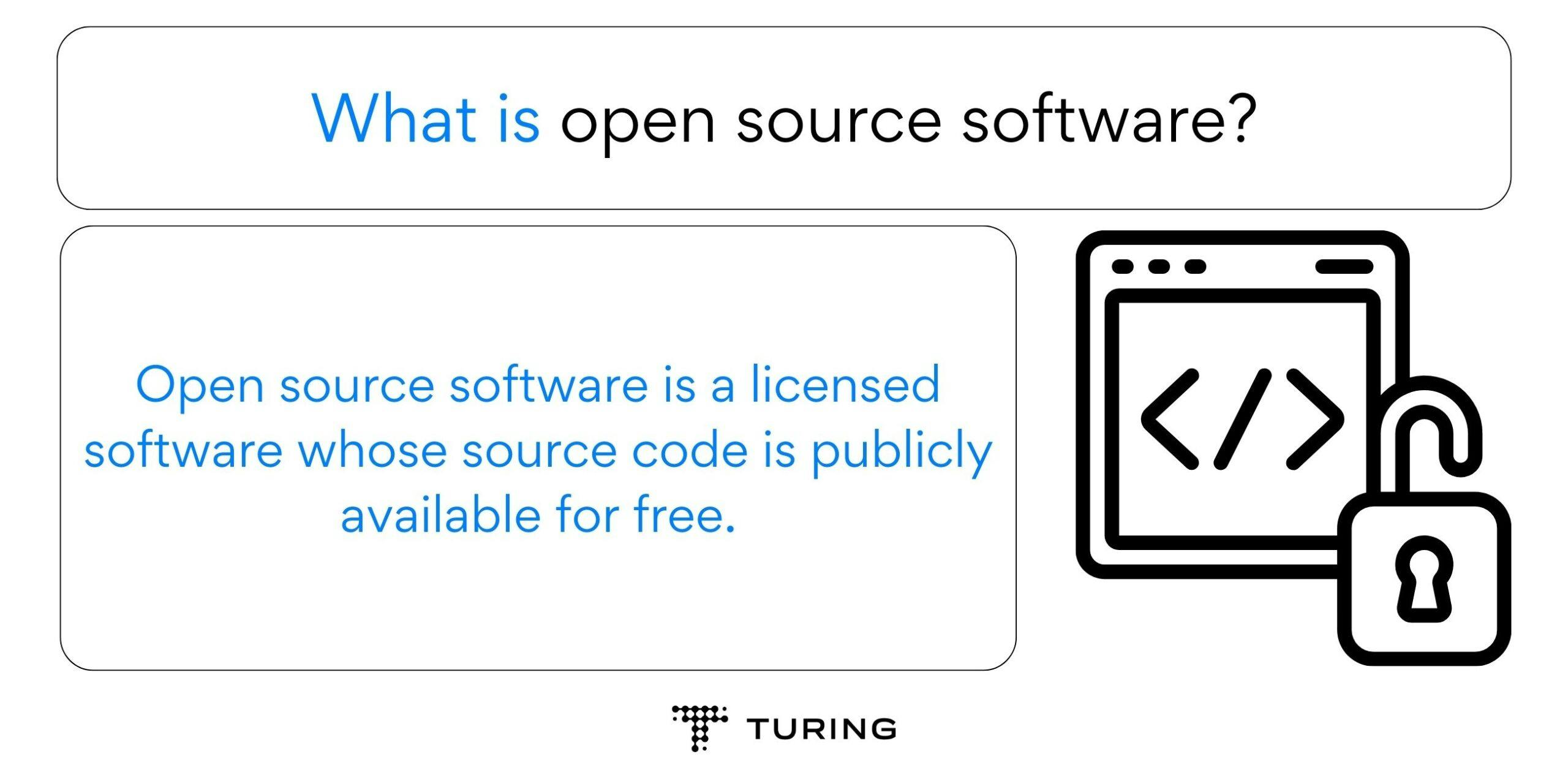 What is open source software