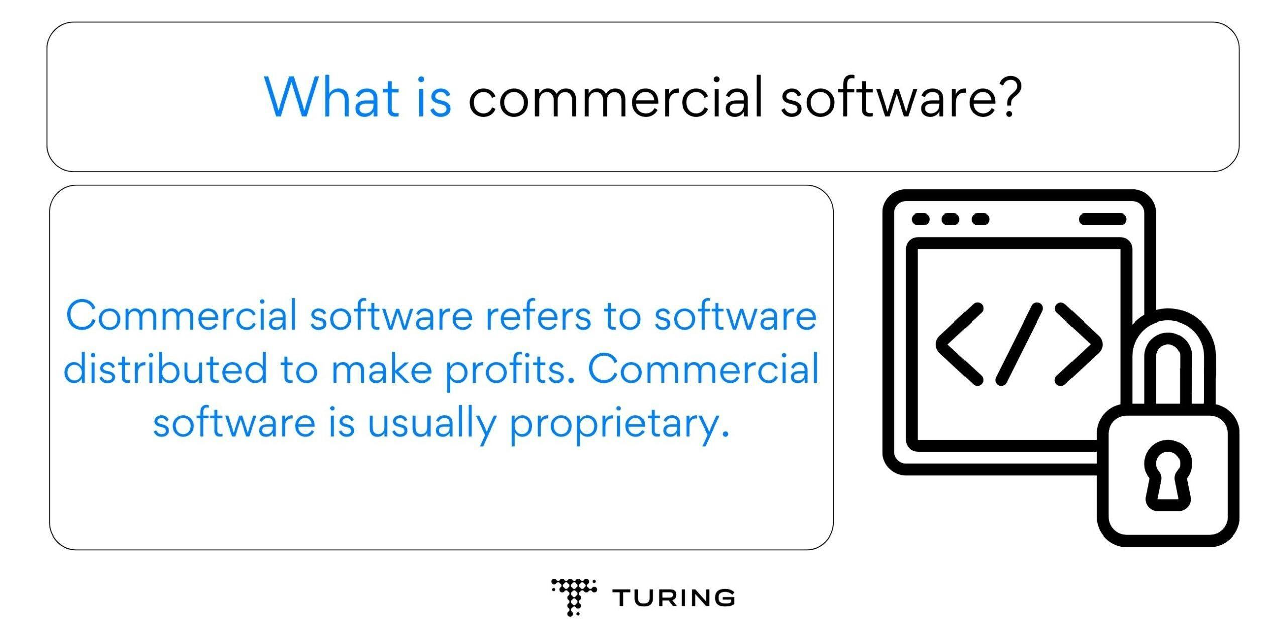 What is commercial software