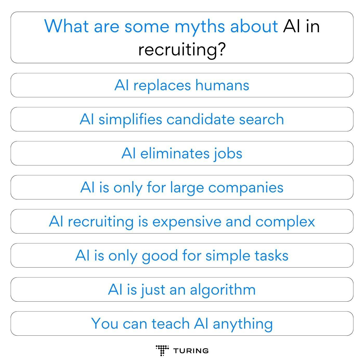 AI for recruiting: What are some myths about AI in recruiting