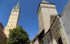 St. Margaret's church and defense tower from Medias