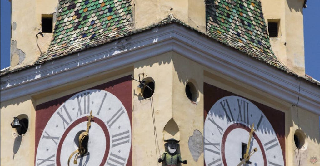 The clock on the tower of Medias