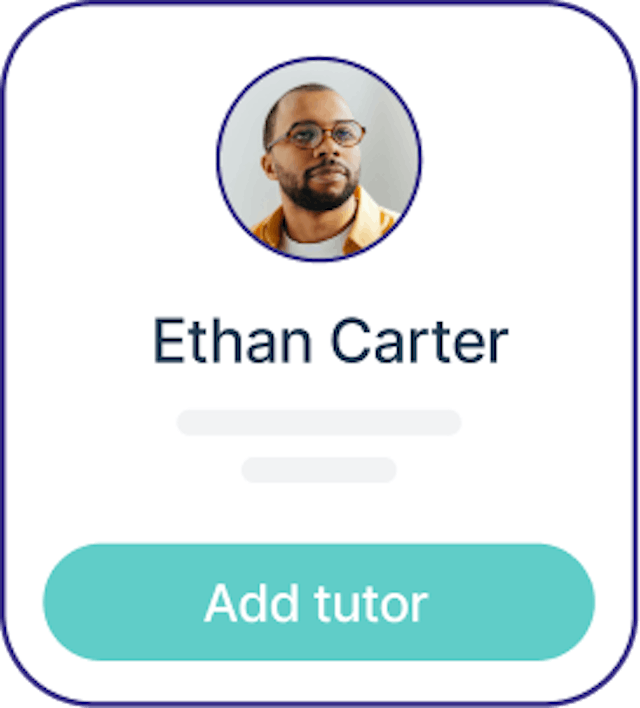  Add tutor profile screen showing Ethan Carter in TutorCruncher’s management software.