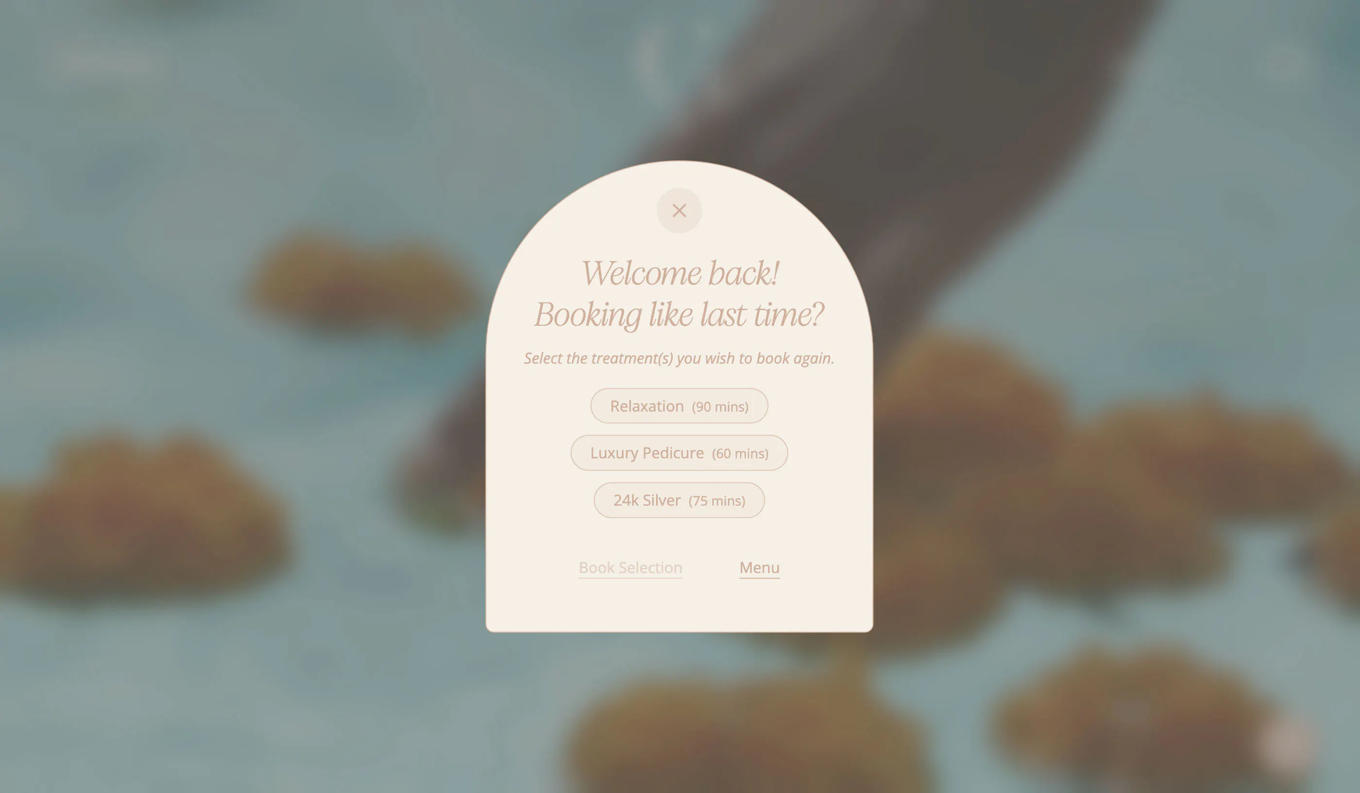 Website design for luxurious spa
