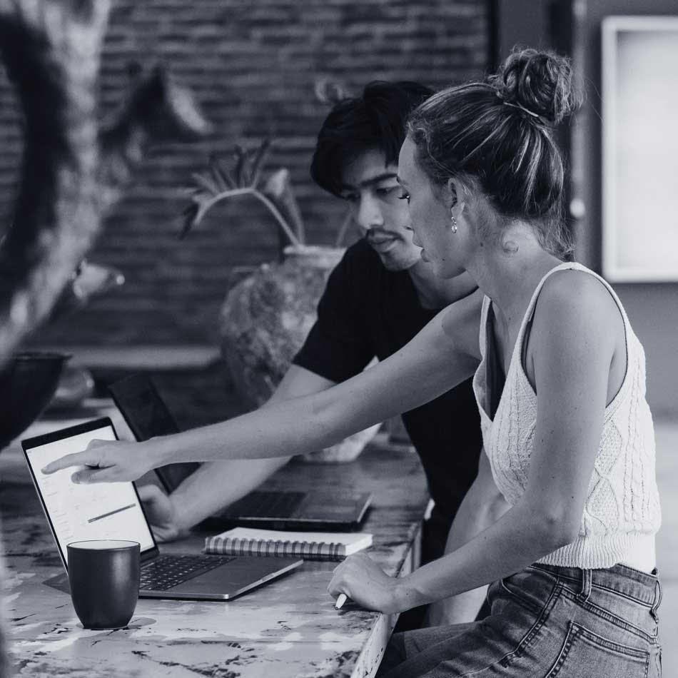 Founders working on a project