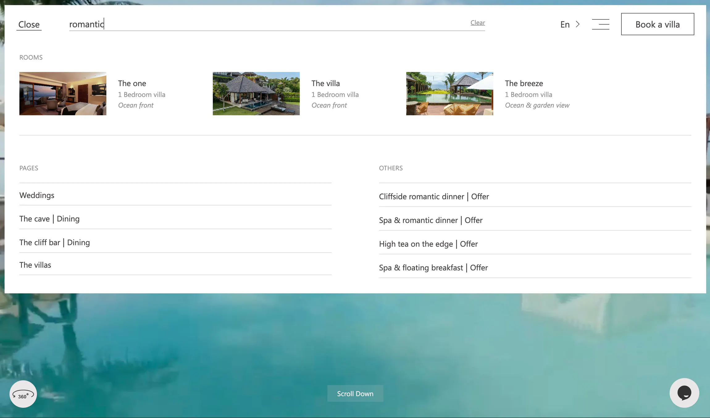 search feature for a website