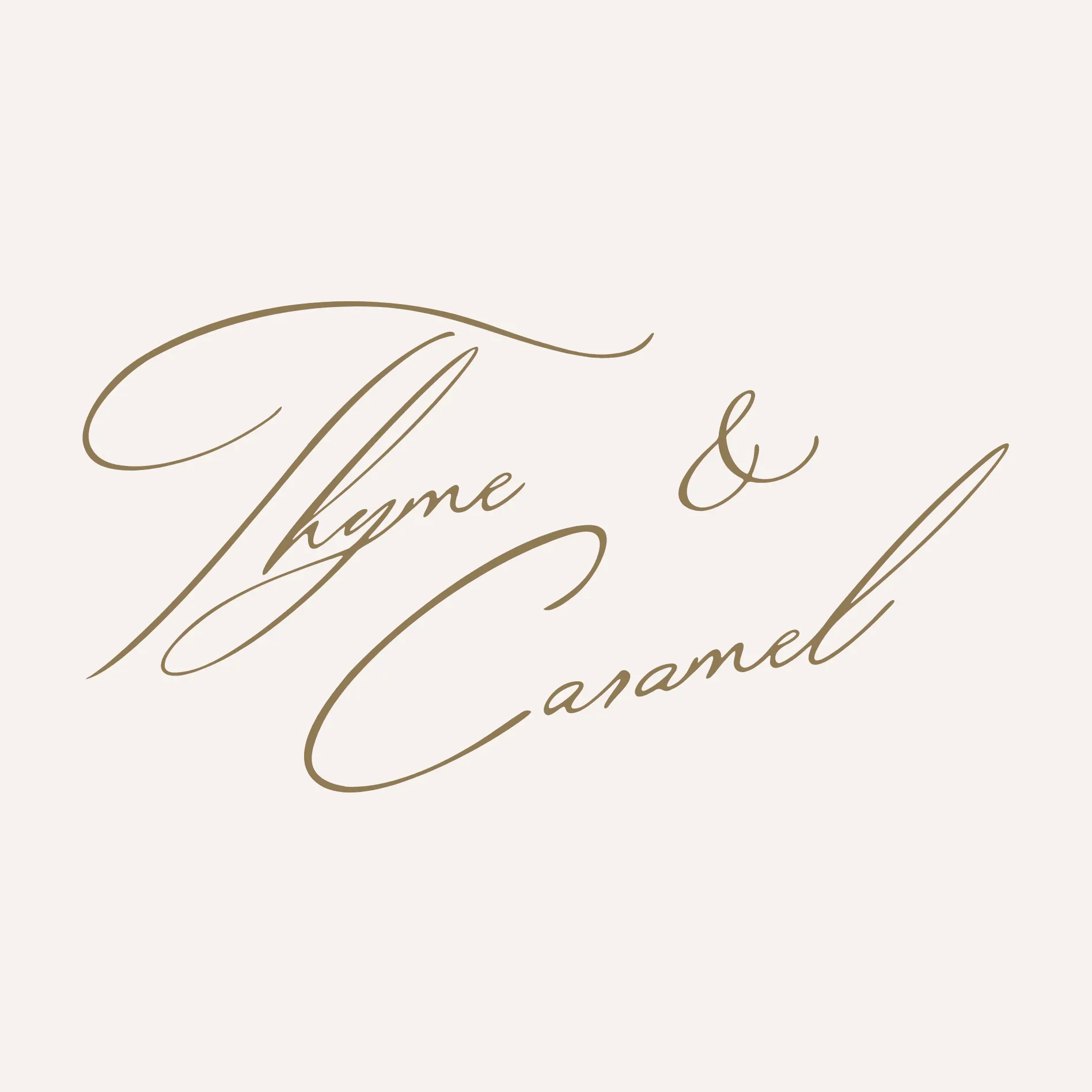 thyme and caramel logo