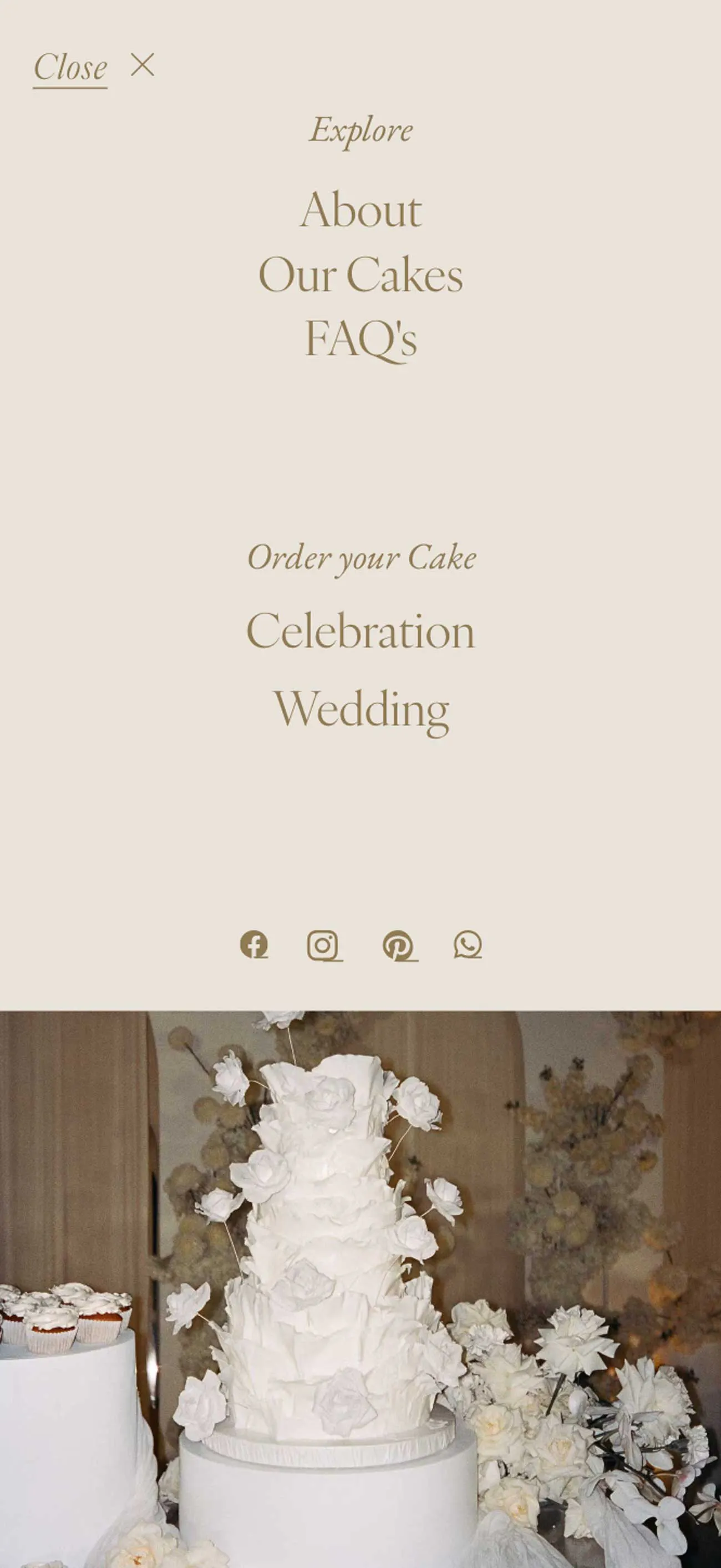 ecommerce website for celebration cakes
