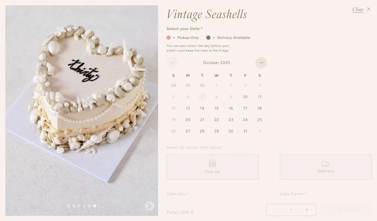 customize your own cake