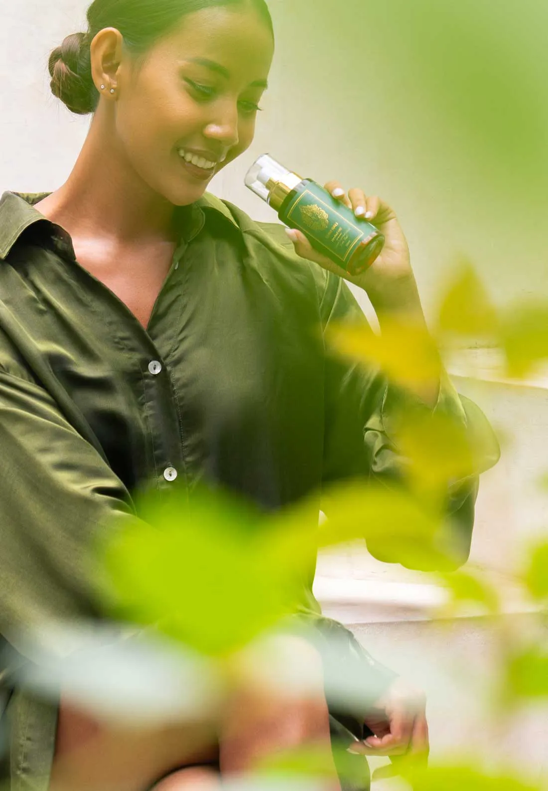 website design for herbal oil brand