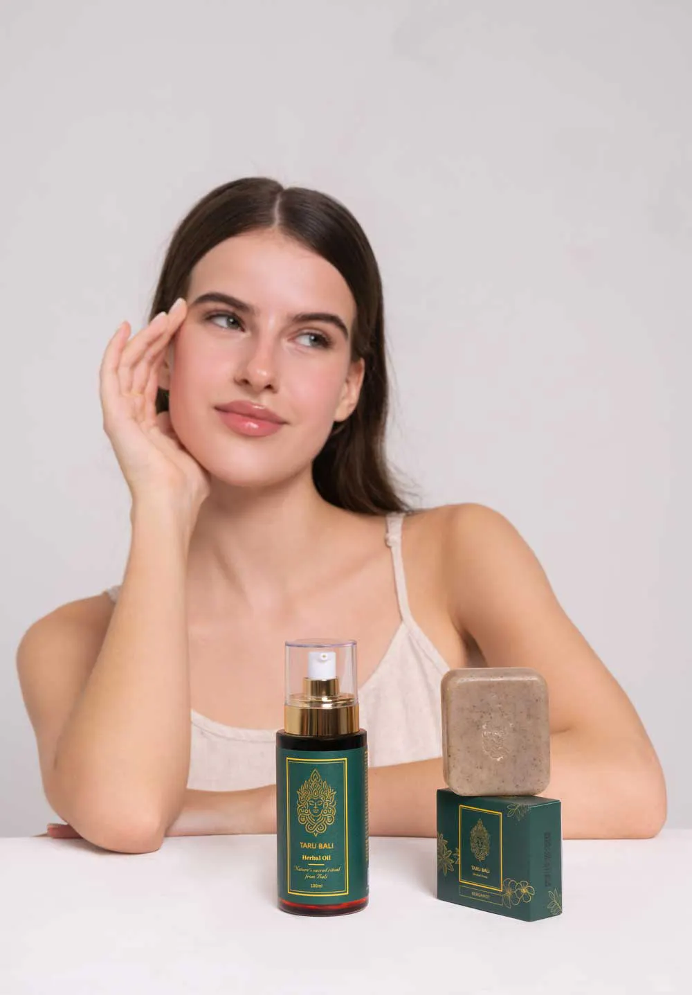 website design for herbal oil brand
