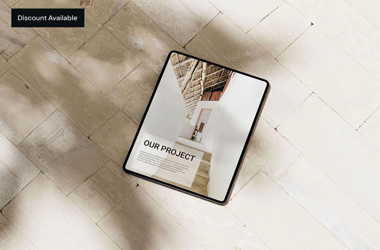 elegant ipad mockup