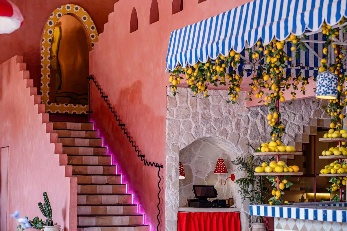 interior of a mexican restaurant