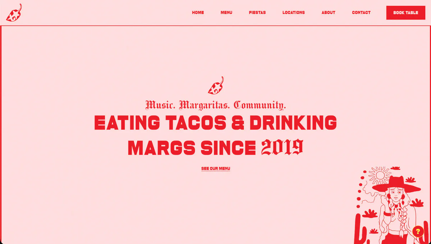 intro section on website for fun mexican restaurant